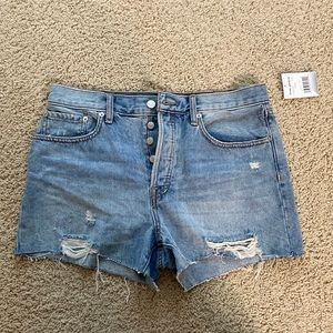 Free People denim shorts